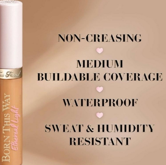 NIB Too Faced Born This Way Ethereal Light Illuminating Concealer - Cafe Au Lait - Picture 2 of 9
